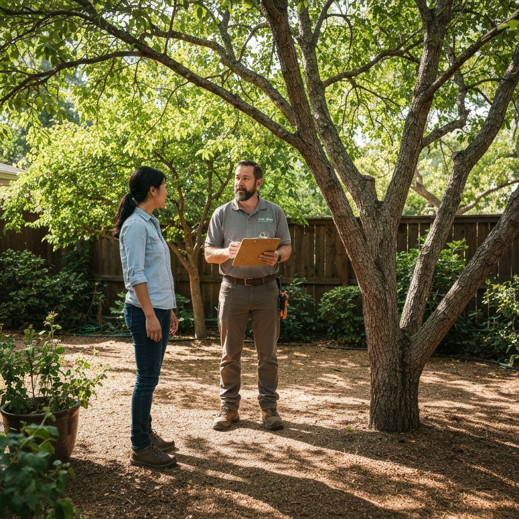 ISA certified arborist providing consulting services for residential property in Lake Forest, CA